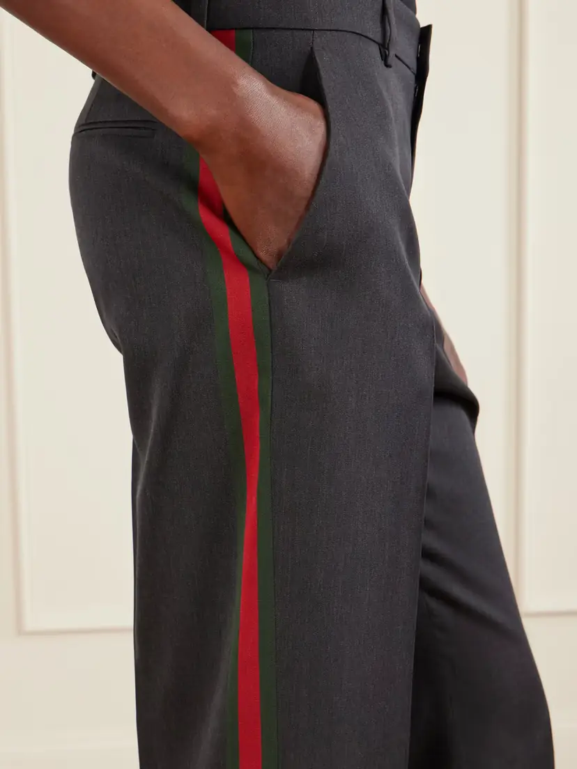 Gucci Striped Wool Straight-leg Pants | Thumbnail 5 Gucci Striped Wool Straight-leg Pants | Thumbnail 5