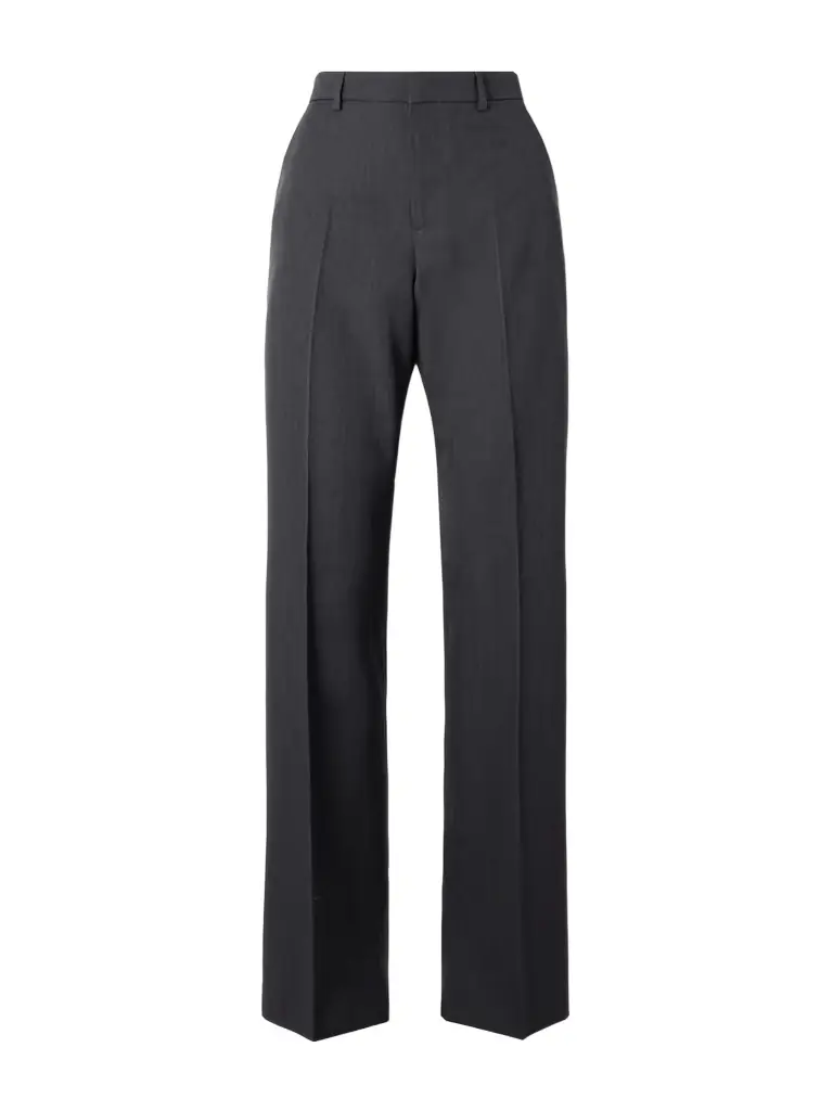 Striped Wool Straight-leg Pants Striped Wool Straight-leg Pants