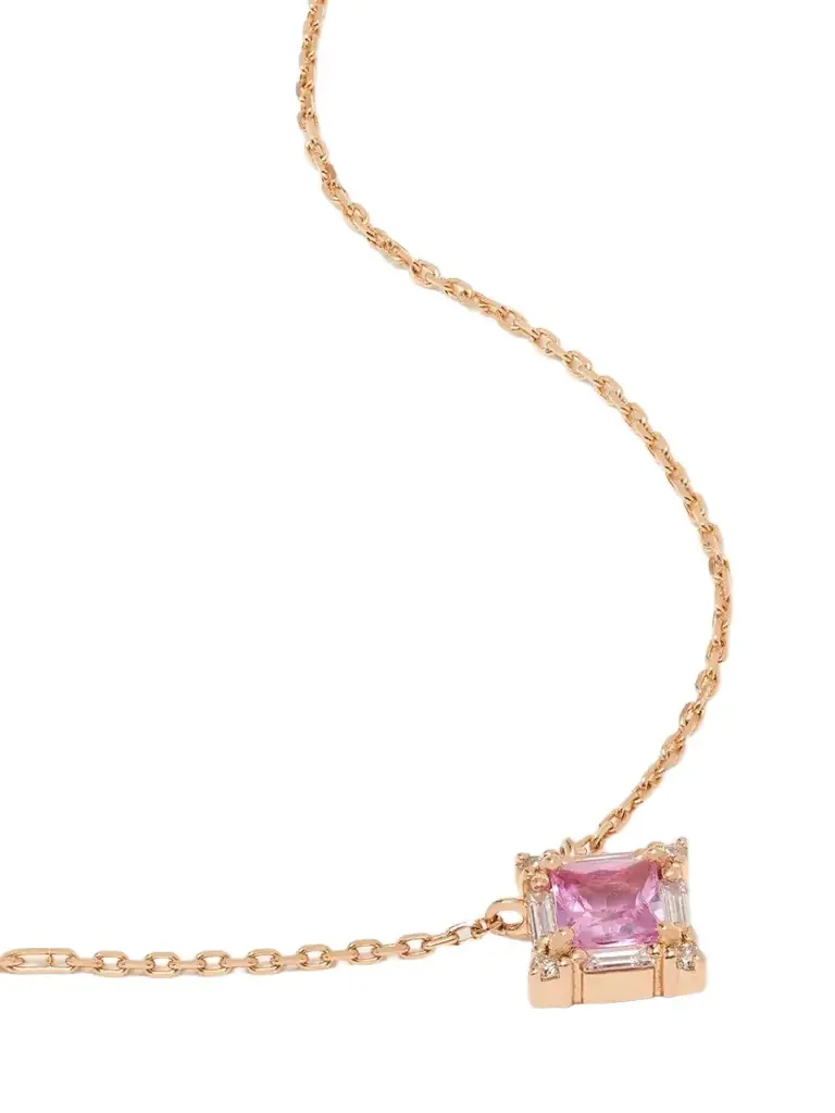 Suzanne Kalan 18-karat Rose Gold, Sapphire And Diamond Necklace | Image 1 Suzanne Kalan 18-karat Rose Gold, Sapphire And Diamond Necklace | Image 1