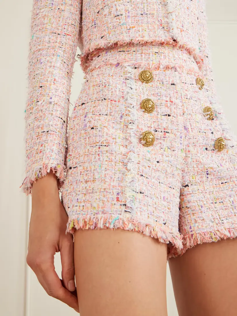 Balmain Tweed Shorts | Thumbnail 4 Balmain Tweed Shorts | Thumbnail 4