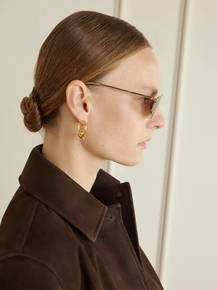 PRADA EYEWEAR Aviator-style Gold-tone Sunglasses | Thumbnail 5