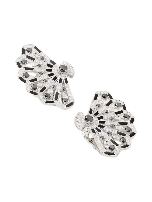 Fanfare Symphony 18-karat White Gold, Spinel And Diamond Earrings