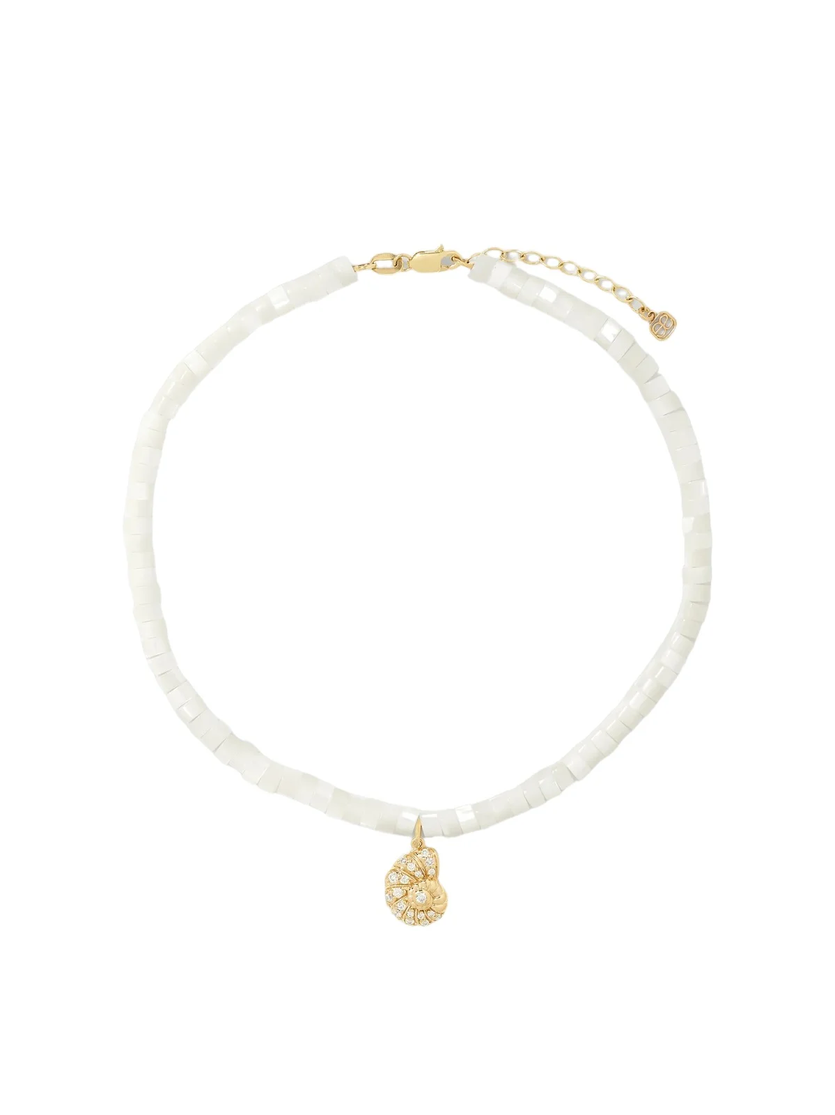 14-karat Gold, Mother-of-pearl And Diamond Anklet 14-karat Gold, Mother-of-pearl And Diamond Anklet
