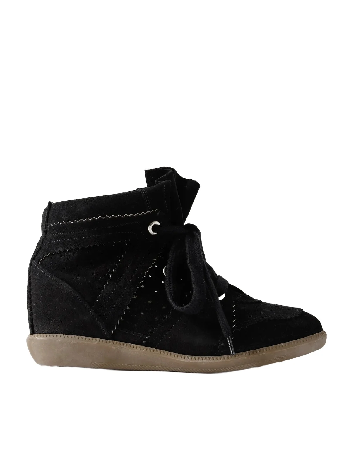 Bobby Suede Wedge Sneakers