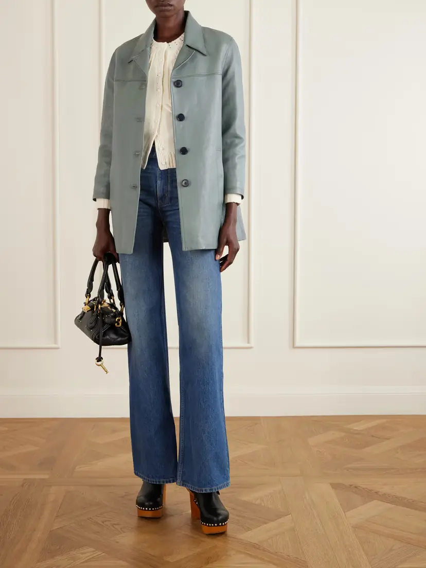 Chloé Paneled Leather Jacket | Thumbnail 2 Chloé Paneled Leather Jacket | Thumbnail 2