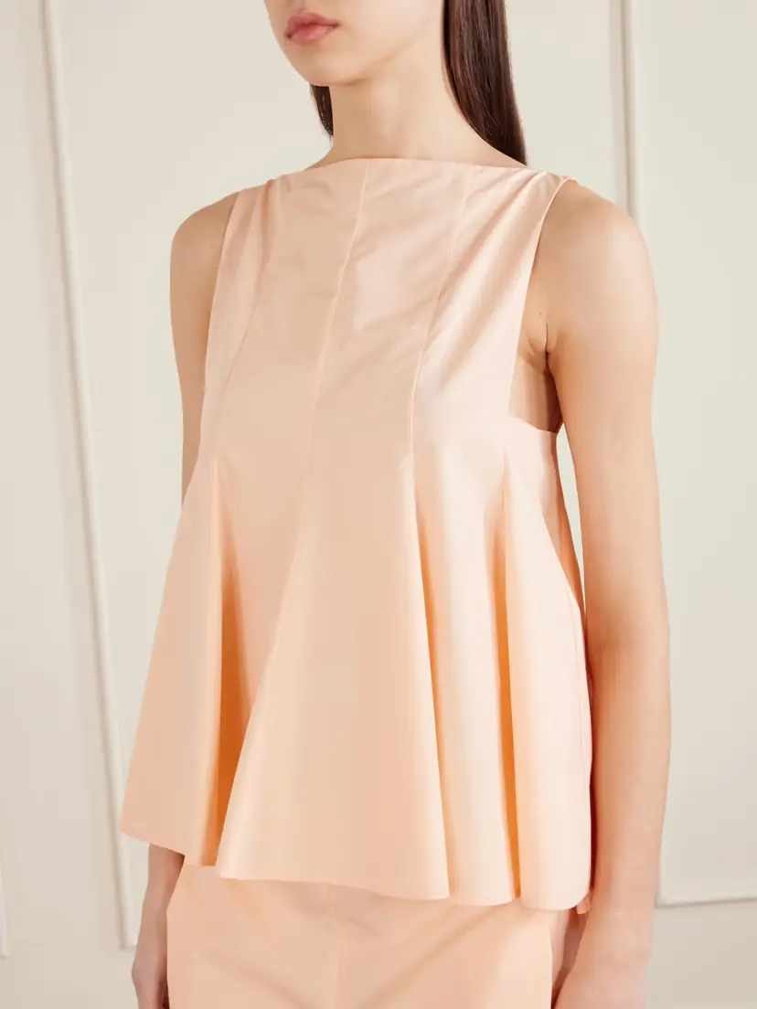 Khaite Marita Paneled Cotton-poplin Blouse | Thumbnail 4 Khaite Marita Paneled Cotton-poplin Blouse | Thumbnail 4
