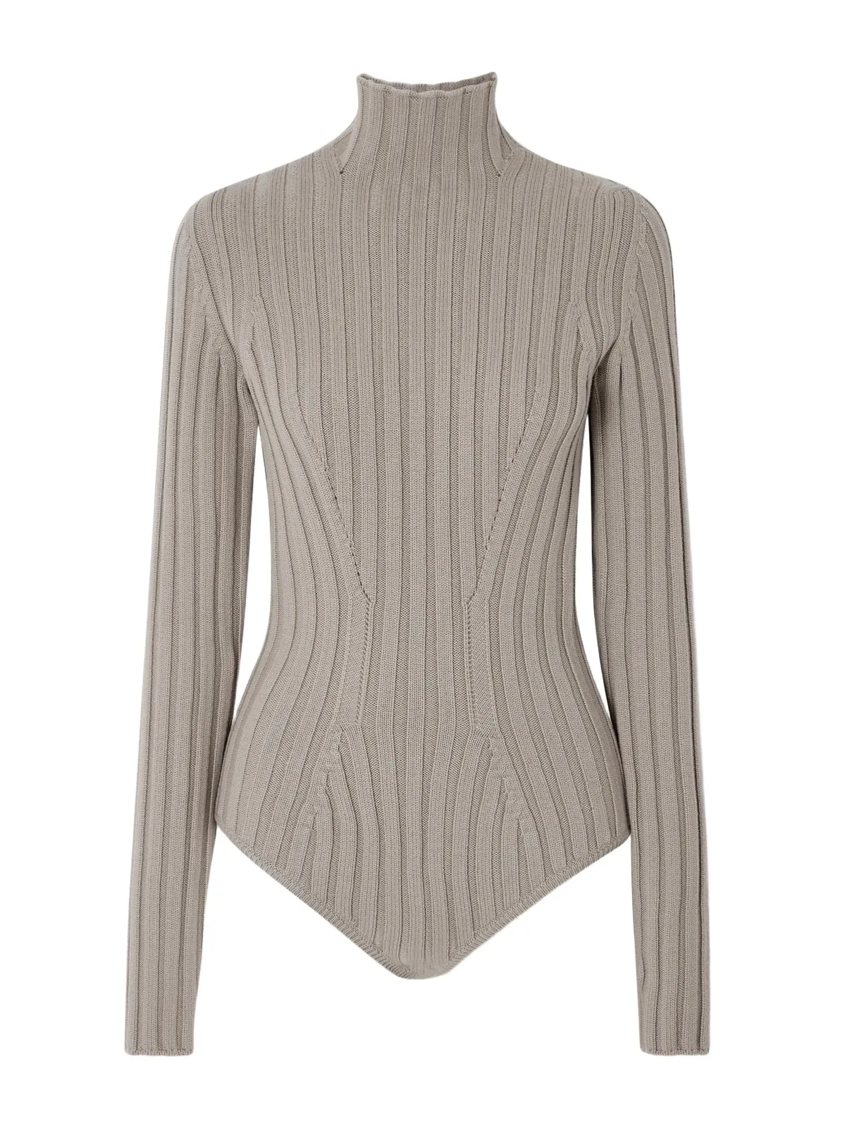 Alaïa Ribbed Wool Turtleneck Bodysuit