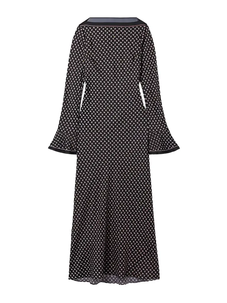 Davina Paisley-print Silk-blend Twill Midi Dress Davina Paisley-print Silk-blend Twill Midi Dress