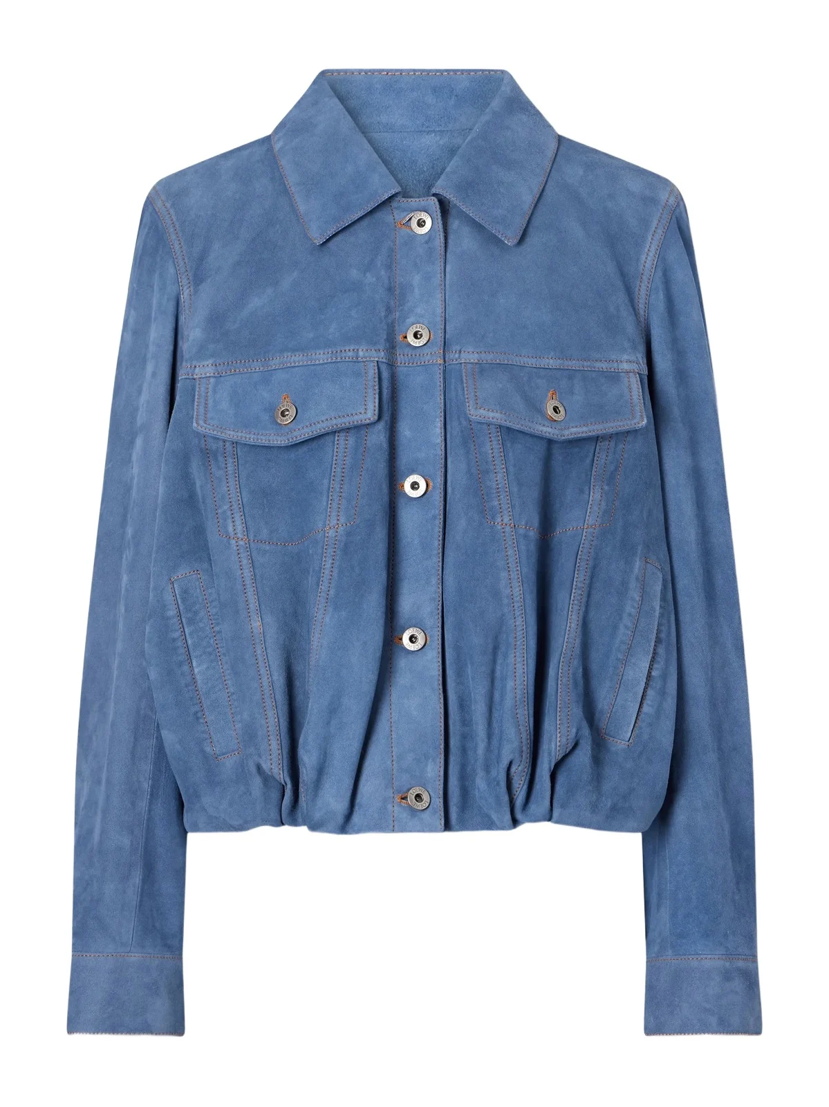 Loewe Gathered Suede Jacket