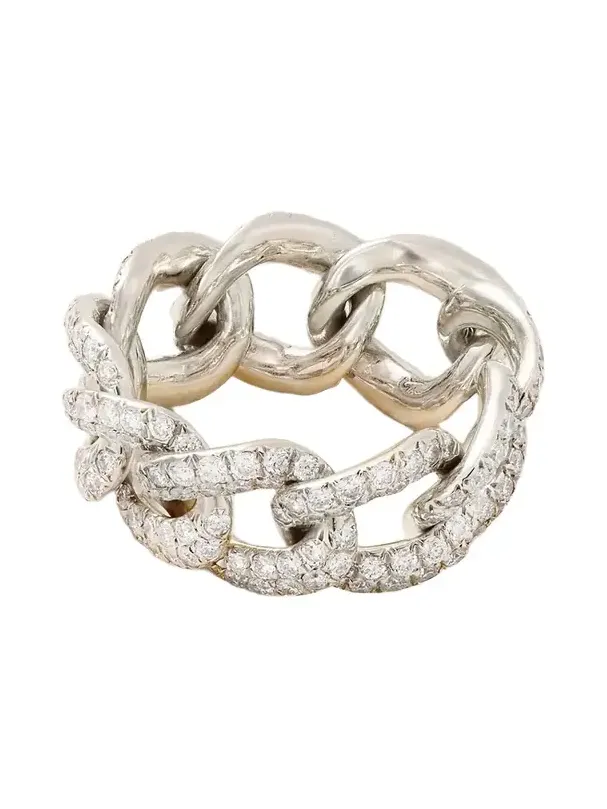 Essential Link 18-karat White Gold Diamond Ring