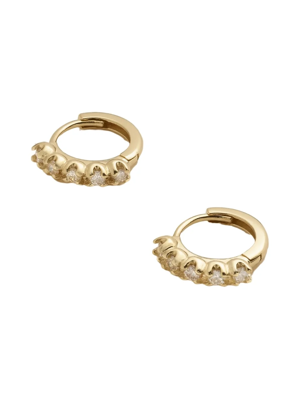 18-karat Gold Diamond Hoop Earrings