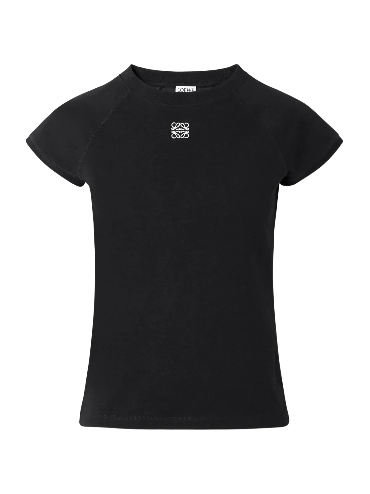 Anagram Embroidered Cotton-blend Jersey T-shirt