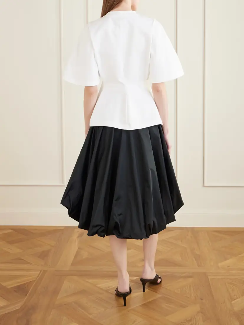 Balenciaga Shaped Flared Cotton-jersey T-shirt | Thumbnail 3