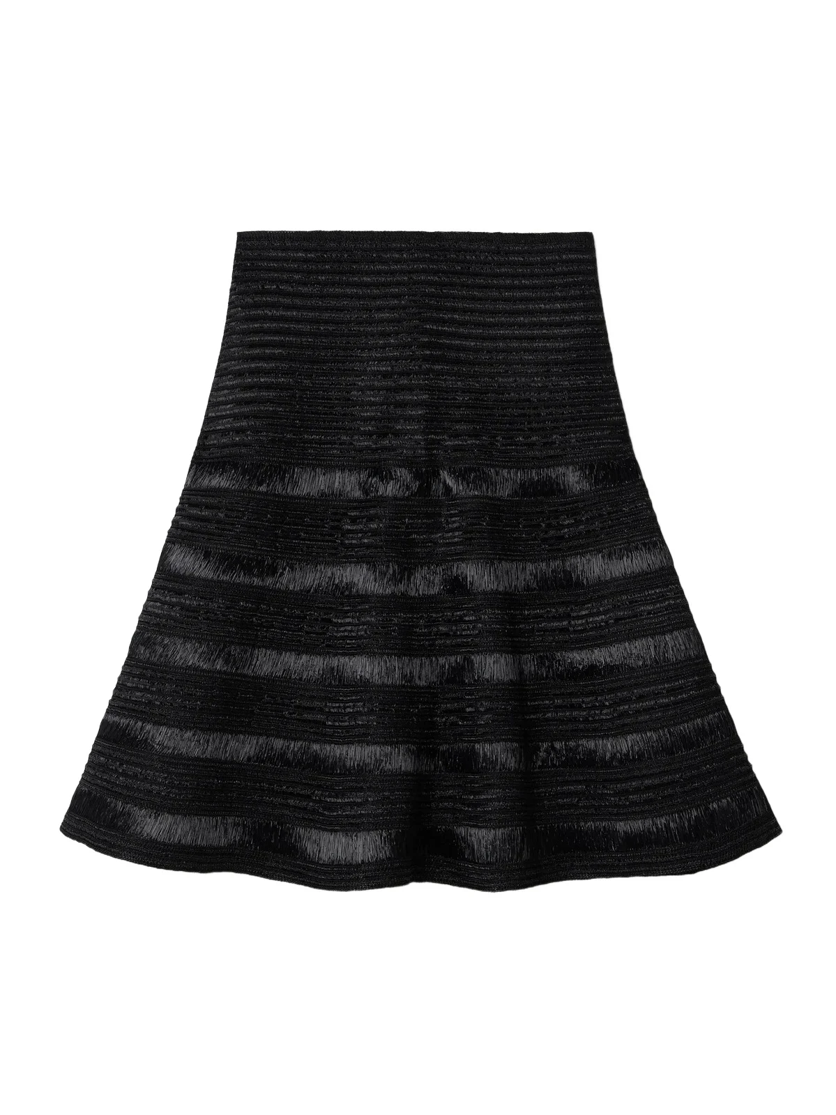 Ribbed-knit Mini Skirt