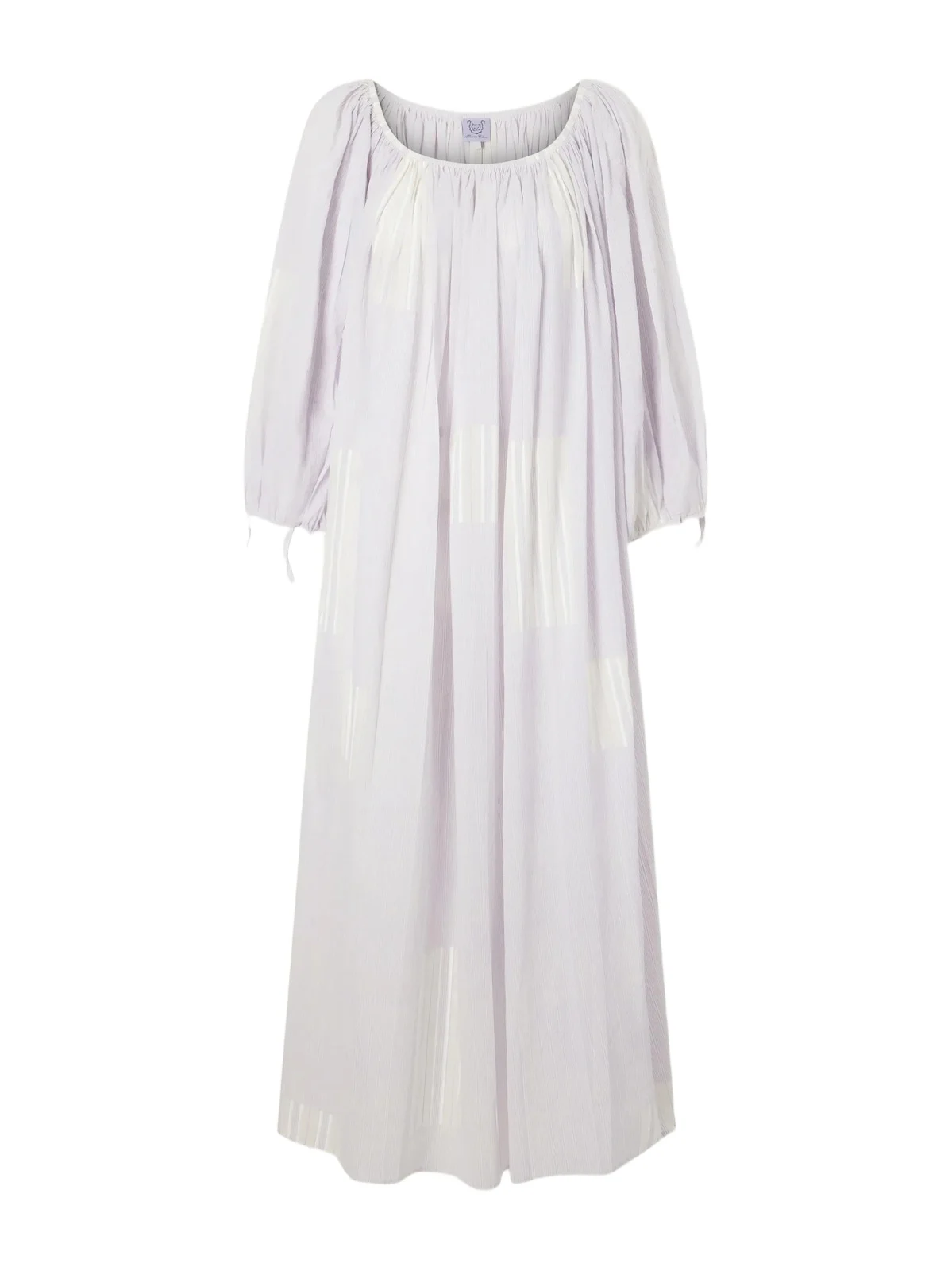 Athenaïs Gathered Striped Cotton-voile Maxi Dress