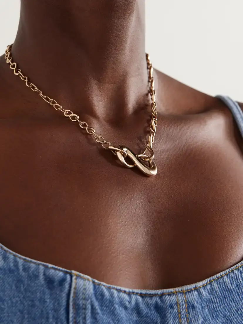 Marla Aaron Myriad Lock 18-karat Gold Necklace | Thumbnail 2