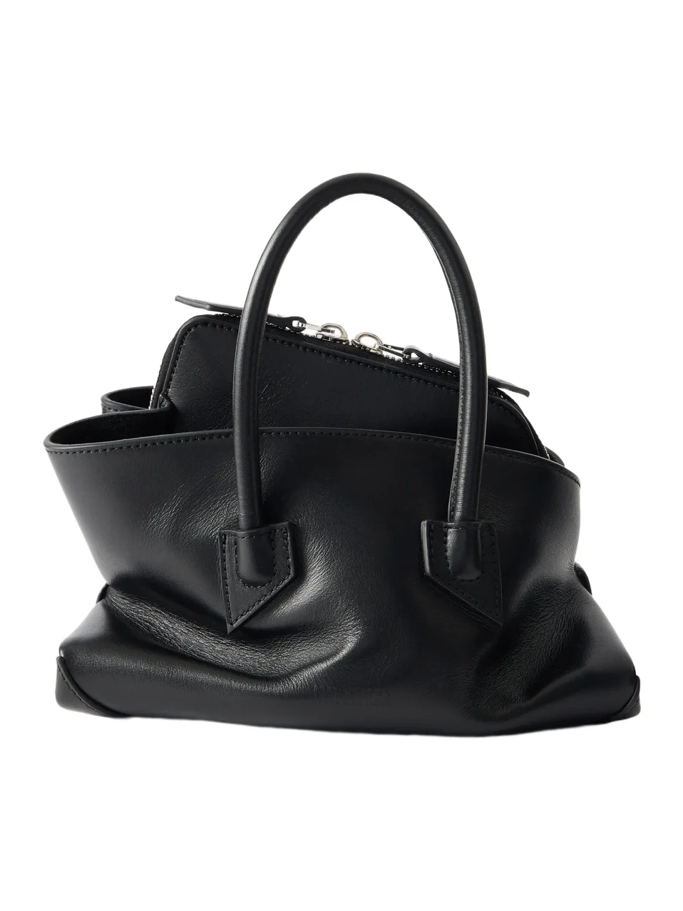 La Passeggiata Mini Asymmetric Leather Top-handle Bag La Passeggiata Mini Asymmetric Leather Top-handle Bag