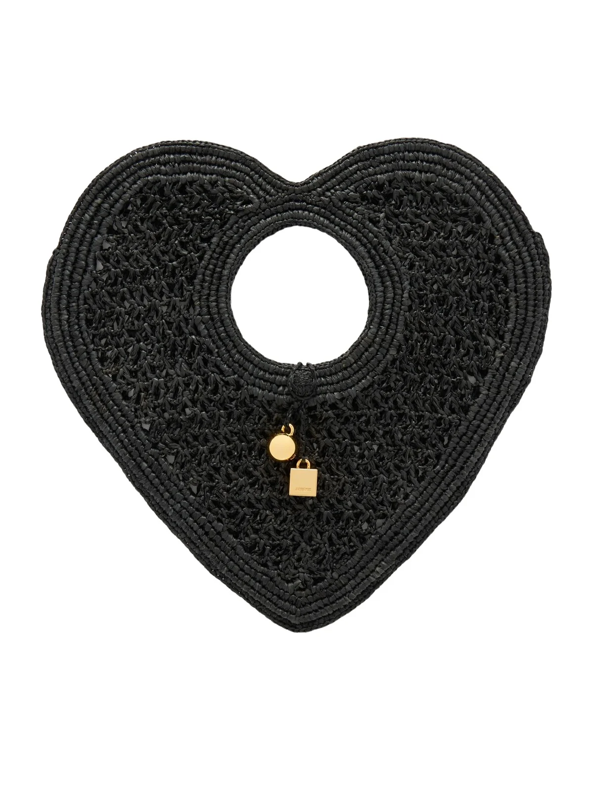 Le Spiaggia Coeur Embellished Raffia Tote Le Spiaggia Coeur Embellished Raffia Tote
