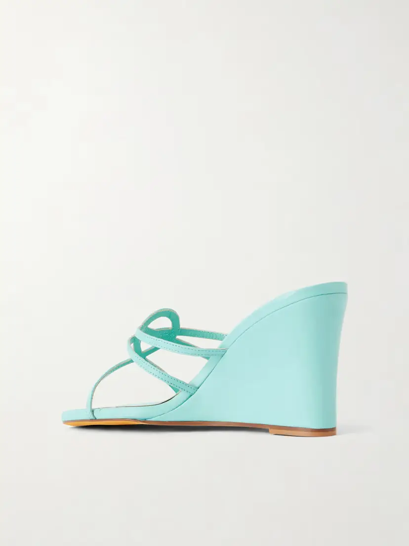 Maryam Nassir Zadeh 70 Opera Leather Wedge Sandals | Thumbnail 3 Maryam Nassir Zadeh 70 Opera Leather Wedge Sandals | Thumbnail 3