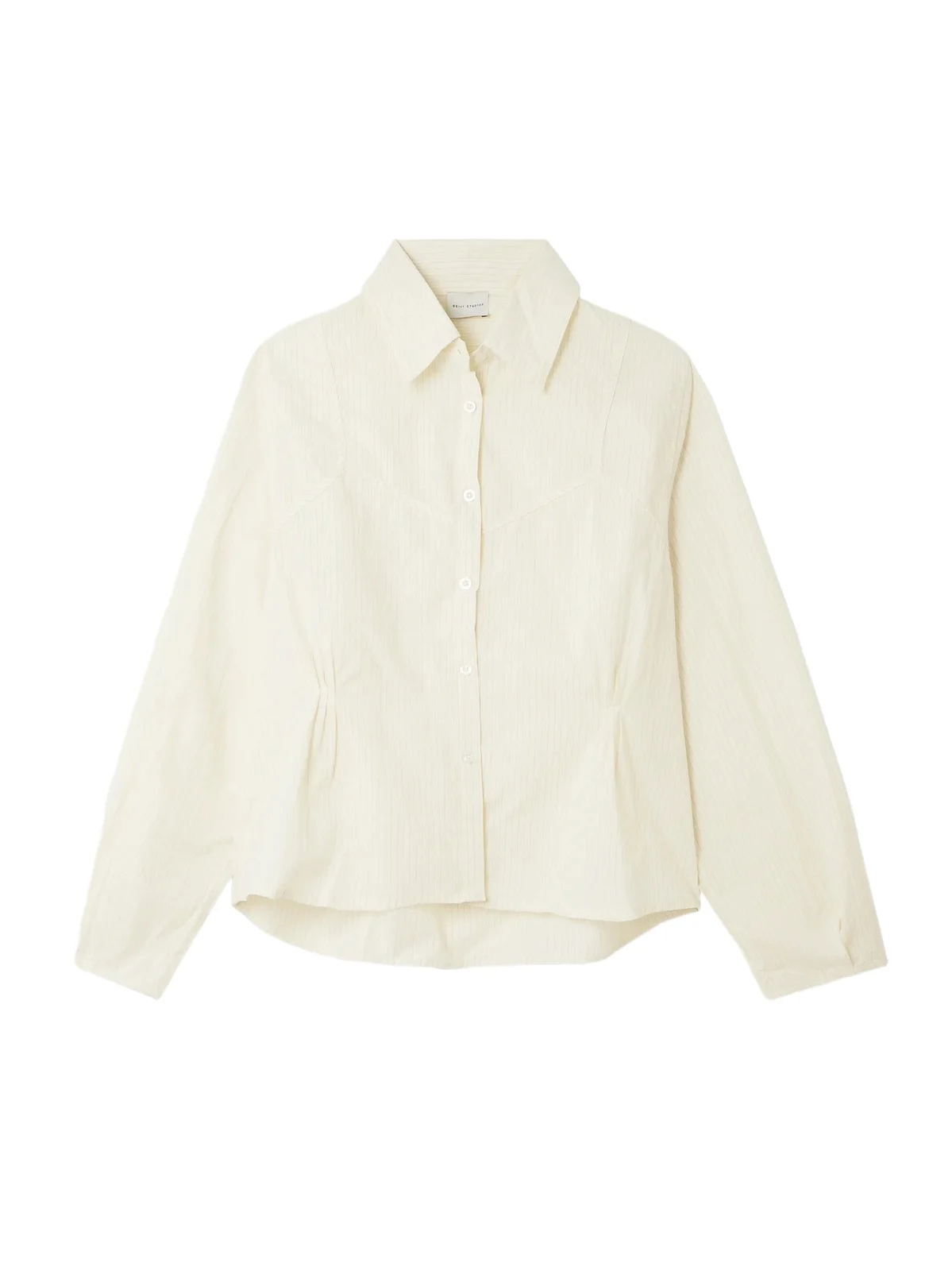 Cami Paneled Pintucked Striped Organic Cotton-poplin Shirt Cami Paneled Pintucked Striped Organic Cotton-poplin Shirt