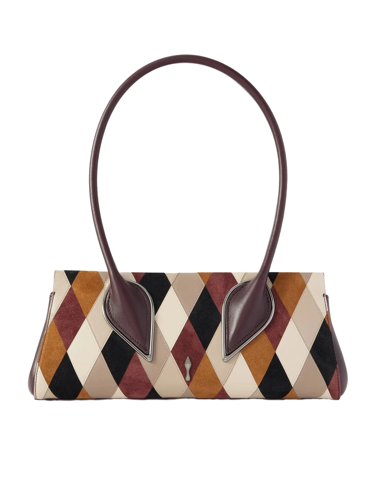 Venus Baguette Patchwork Leather And Suede Shoulder Bag Venus Baguette Patchwork Leather And Suede Shoulder Bag