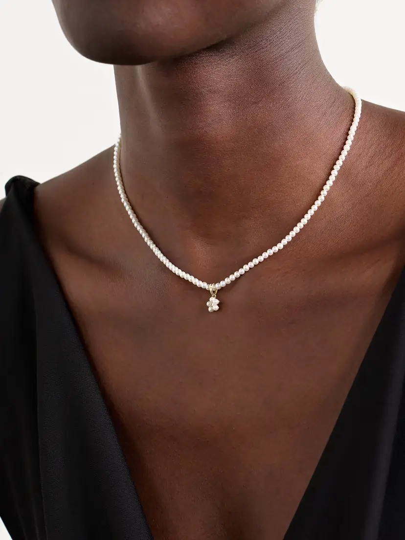 Mizuki 14-karat Gold, Pearl And Diamond Necklace | Thumbnail 2
