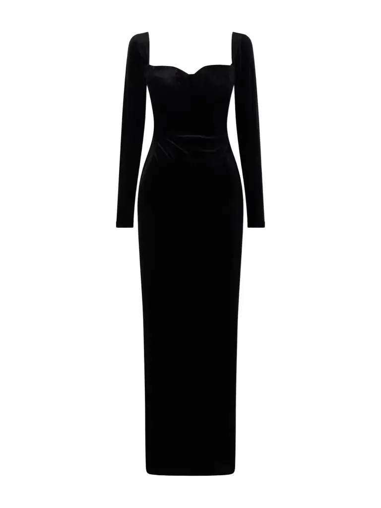 Balenciaga Velvet Bustier Gown | Image 1 Balenciaga Velvet Bustier Gown | Image 1
