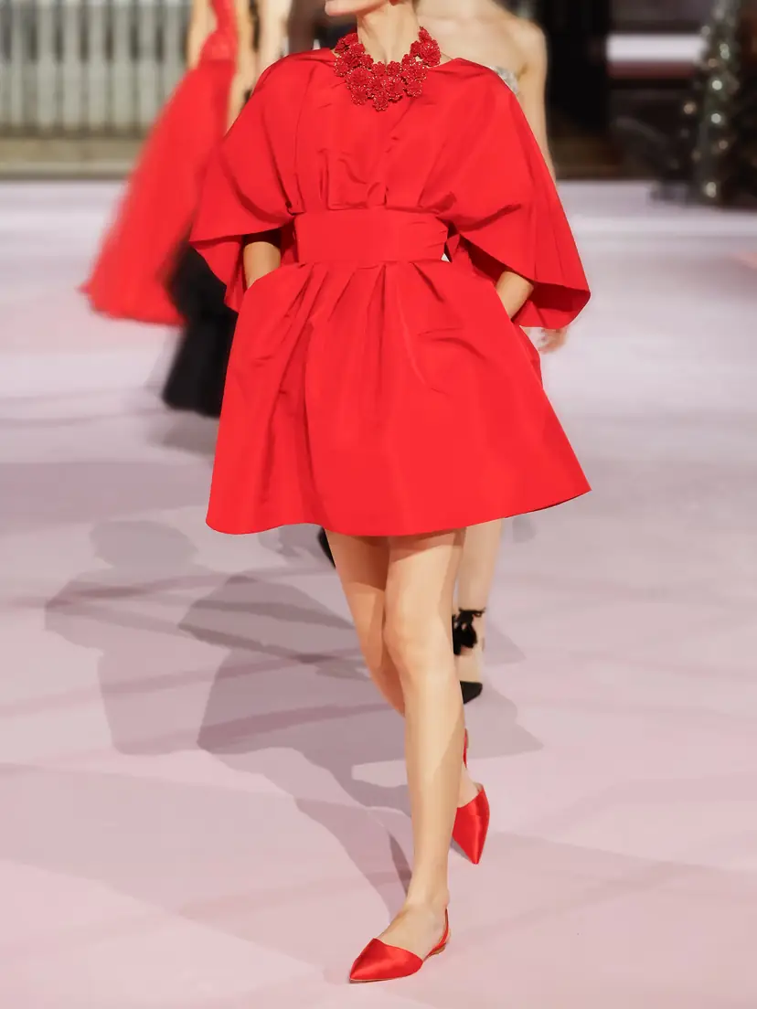 Carolina Herrera Pleated Silk-faille Mini Dress | Thumbnail 5 Carolina Herrera Pleated Silk-faille Mini Dress | Thumbnail 5