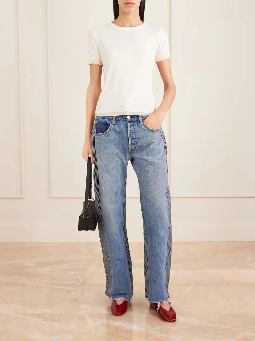 B SIDES Double Waistband Rework Wide-leg Jeans | Thumbnail 2 B SIDES Double Waistband Rework Wide-leg Jeans | Thumbnail 2
