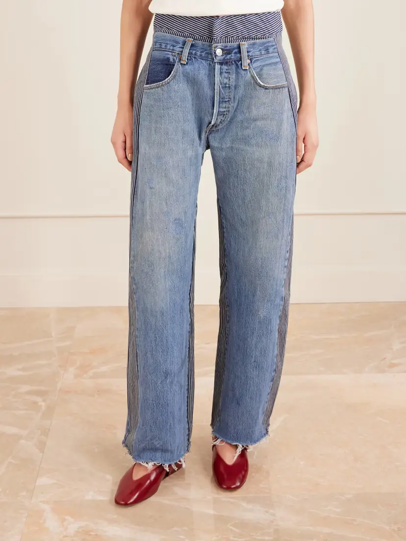 B SIDES Double Waistband Rework Wide-leg Jeans | Thumbnail 3 B SIDES Double Waistband Rework Wide-leg Jeans | Thumbnail 3