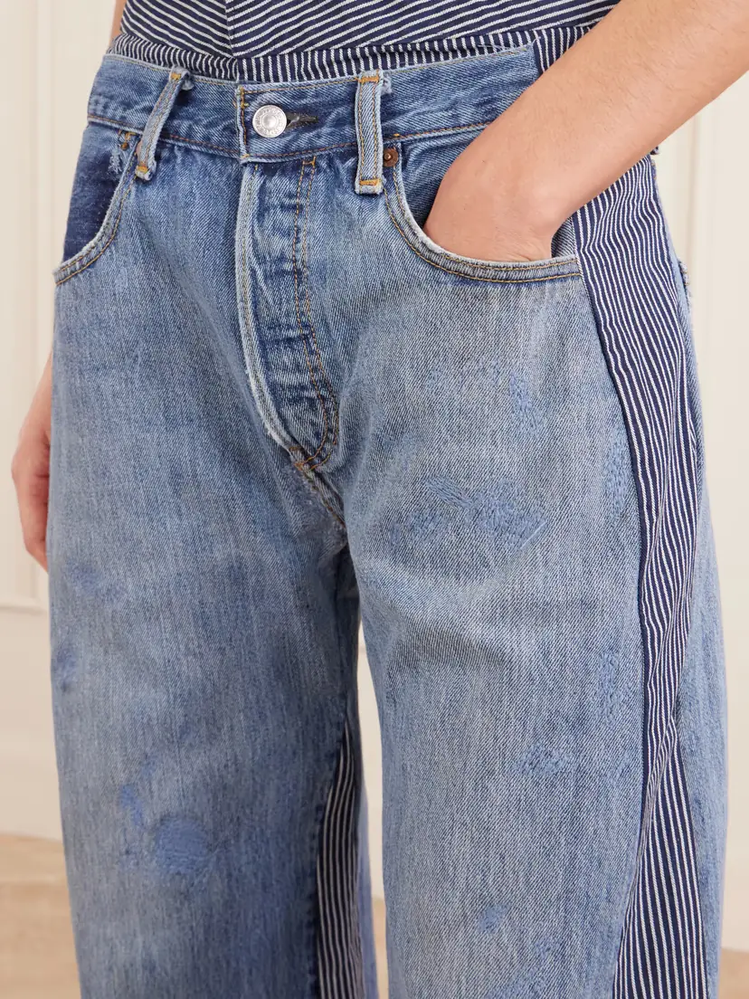 B SIDES Double Waistband Rework Wide-leg Jeans | Thumbnail 5 B SIDES Double Waistband Rework Wide-leg Jeans | Thumbnail 5