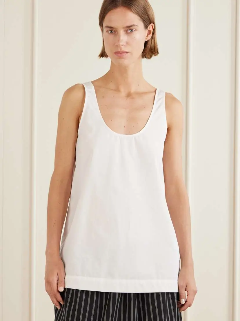 TOTEME Cotton-poplin Tank | Thumbnail 3 TOTEME Cotton-poplin Tank | Thumbnail 3