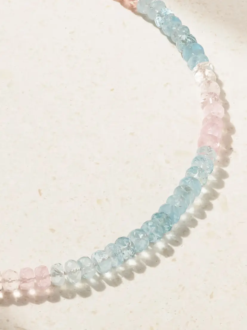 JIA JIA Gold Morganite Necklace | Thumbnail 4 JIA JIA Gold Morganite Necklace | Thumbnail 4