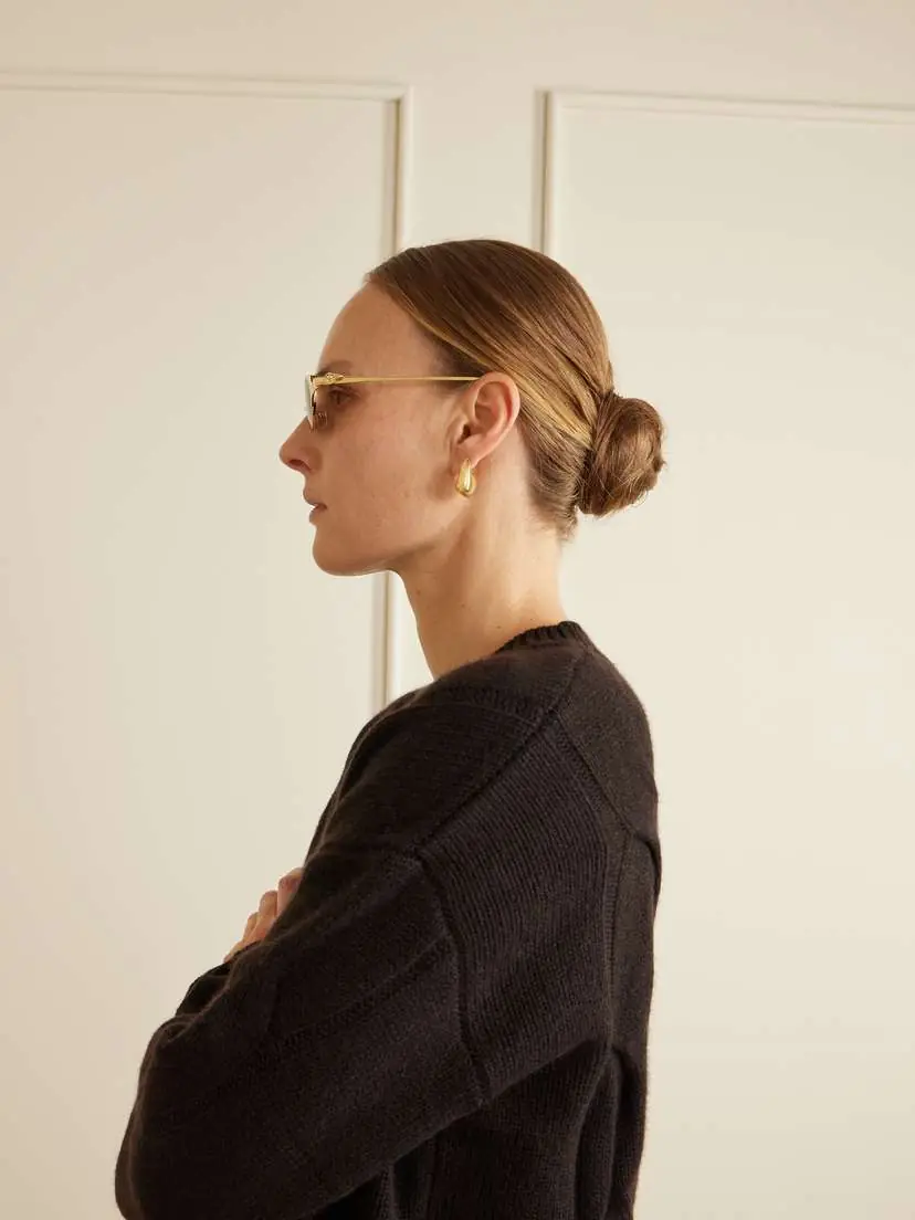 Cartier Eyewear Panthère De Cartier Oval-frame Gold-tone Sunglasses | Thumbnail 4 Cartier Eyewear Panthère De Cartier Oval-frame Gold-tone Sunglasses | Thumbnail 4