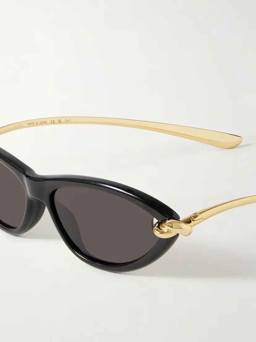 Bottega Veneta Eyewear New Knot Cat-eye Acetate And Gold-tone Sunglasses | Thumbnail 4 Bottega Veneta Eyewear New Knot Cat-eye Acetate And Gold-tone Sunglasses | Thumbnail 4