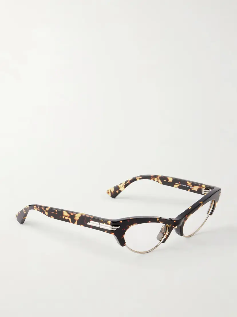 Bottega Veneta Eyewear Cat-eye Tortoiseshell Acetate Optical Glasses | Thumbnail 3 Bottega Veneta Eyewear Cat-eye Tortoiseshell Acetate Optical Glasses | Thumbnail 3