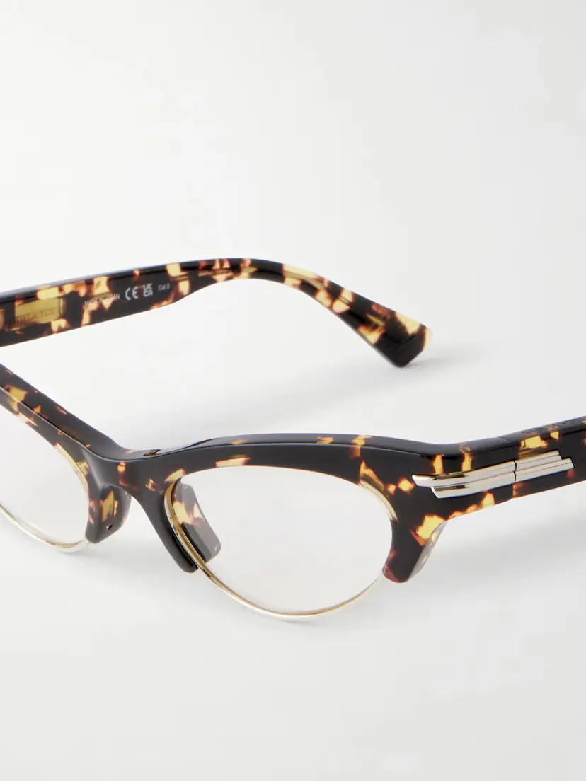 Bottega Veneta Eyewear Cat-eye Tortoiseshell Acetate Optical Glasses | Thumbnail 4 Bottega Veneta Eyewear Cat-eye Tortoiseshell Acetate Optical Glasses | Thumbnail 4