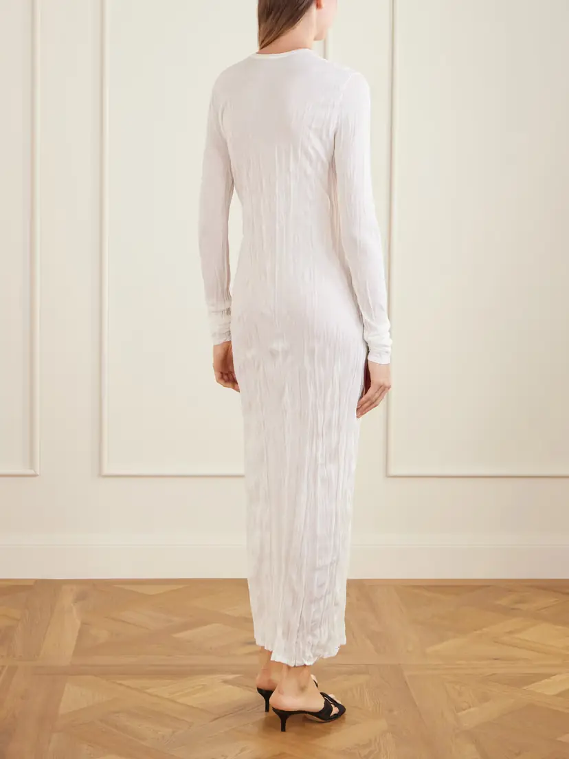 TOTEME Column Crinkled Maxi Dress | Thumbnail 3