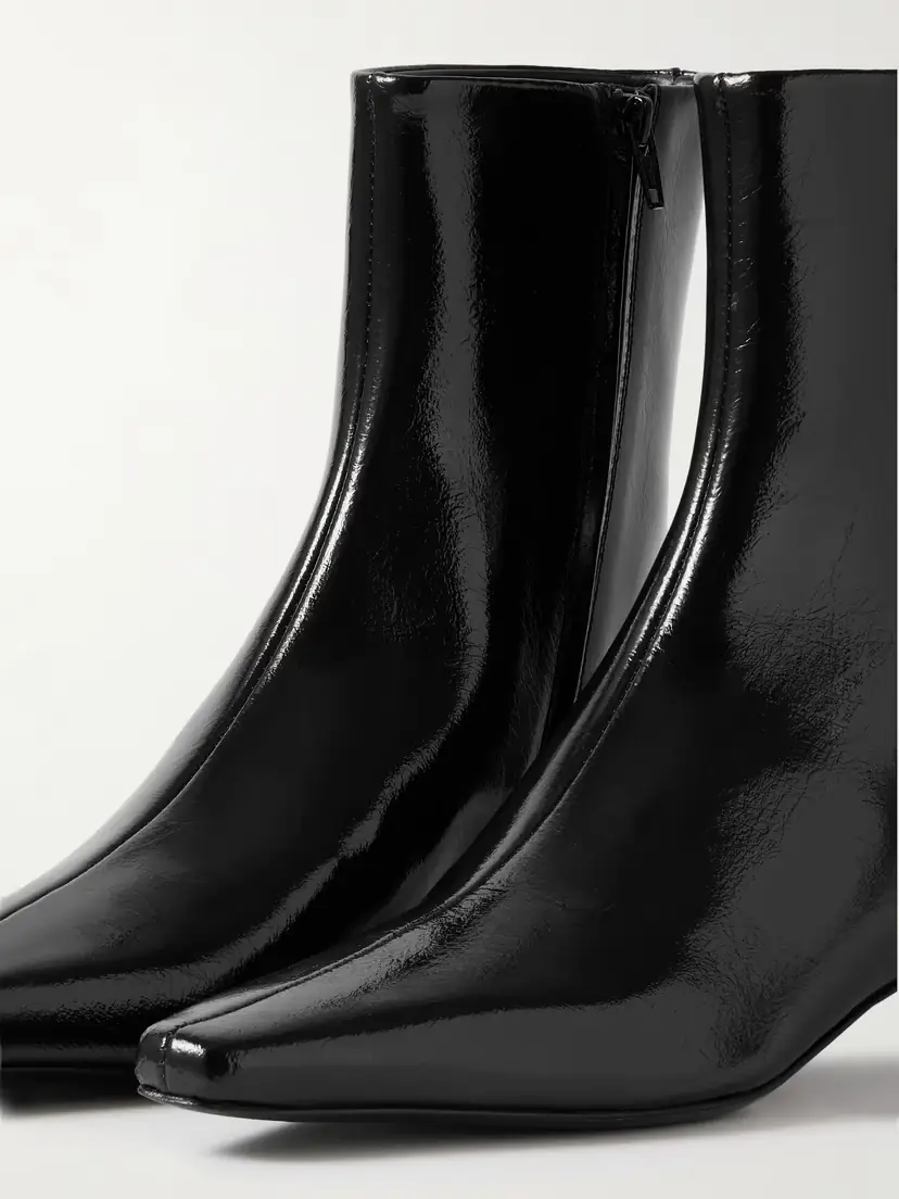 TOTEME Glossed-leather Ankle Boots | Thumbnail 4 TOTEME Glossed-leather Ankle Boots | Thumbnail 4