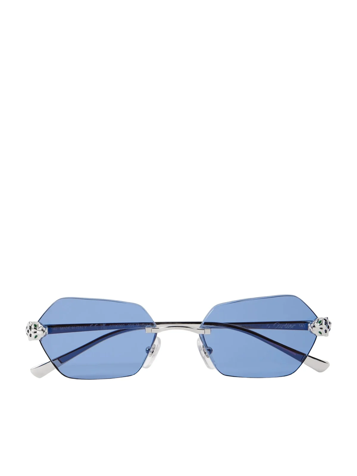 Panthère De Cartier Rimless Hexagon-frame Silver-tone Sunglasses Panthère De Cartier Rimless Hexagon-frame Silver-tone Sunglasses