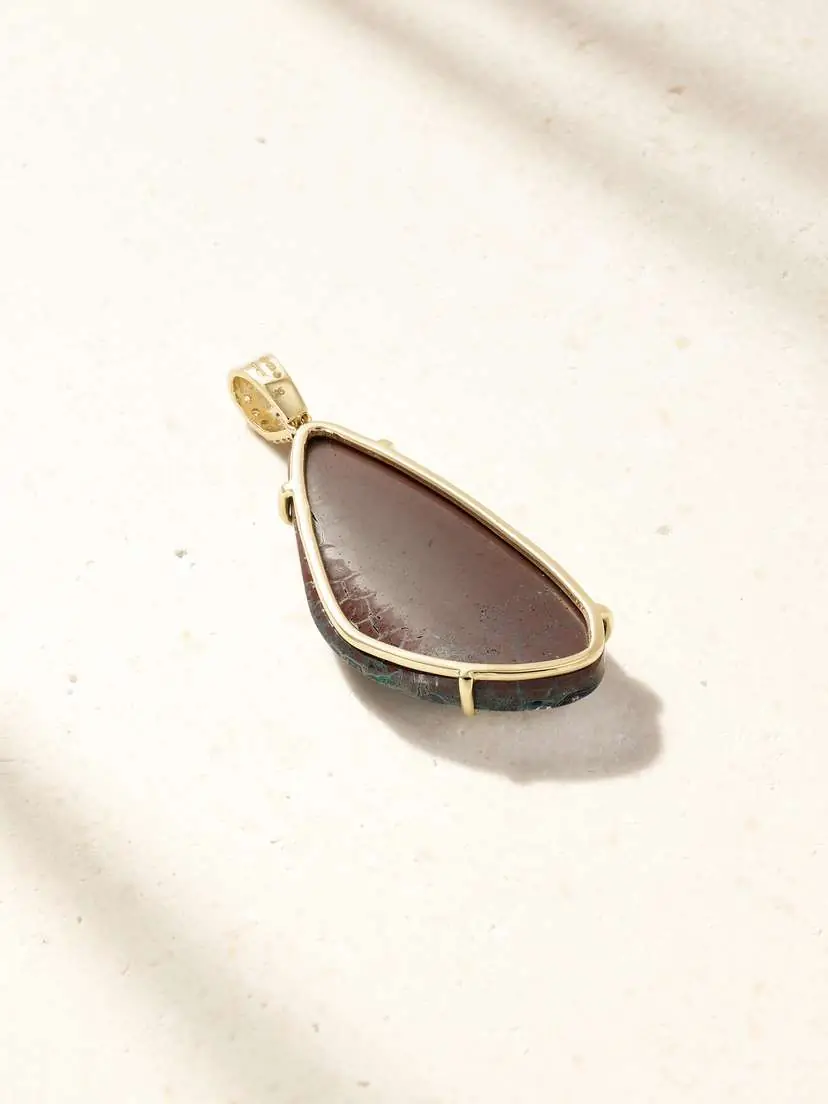 Jacquie Aiche 14-karat Gold, Opal And Diamond Pendant | Thumbnail 3 Jacquie Aiche 14-karat Gold, Opal And Diamond Pendant | Thumbnail 3