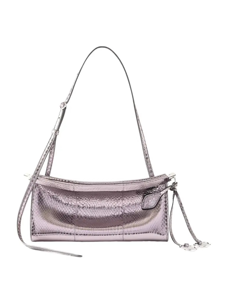Le Click E/w Small Metallic Snakeskin Shoulder Bag Le Click E/w Small Metallic Snakeskin Shoulder Bag