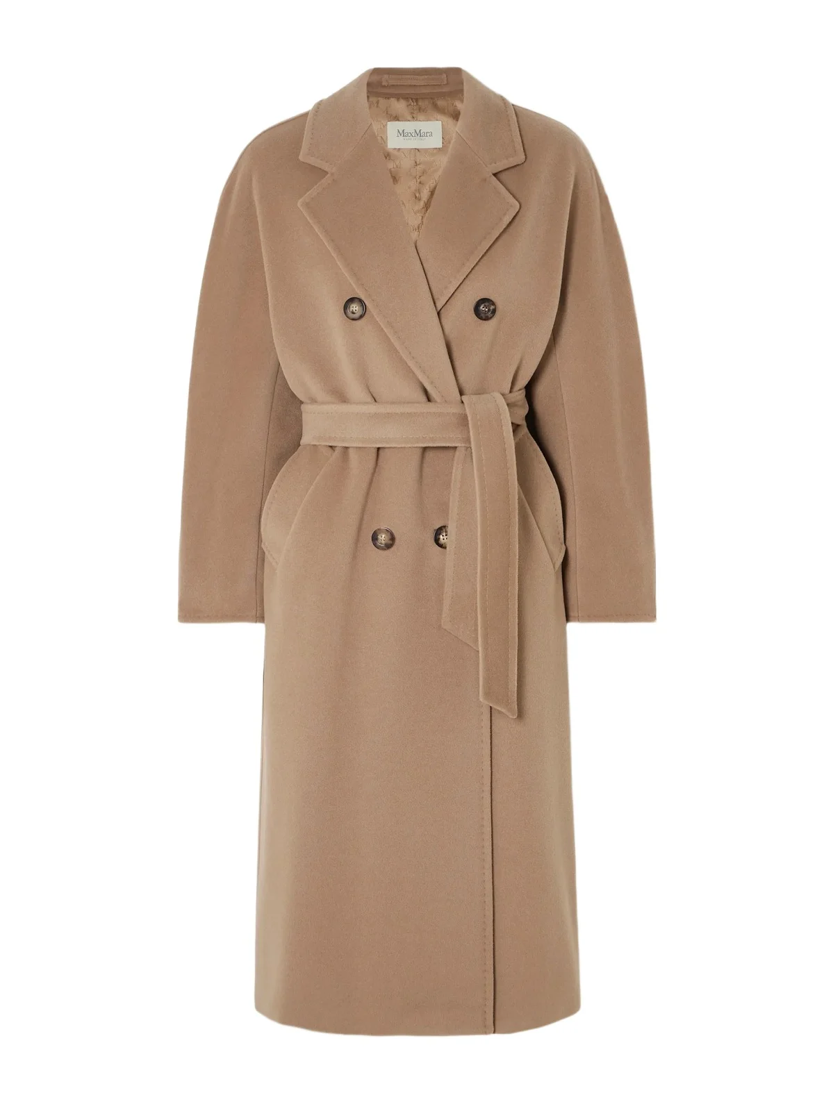 Madame 101801 Icon Double-breasted Wool And Cashmere-blend Coat - Brown