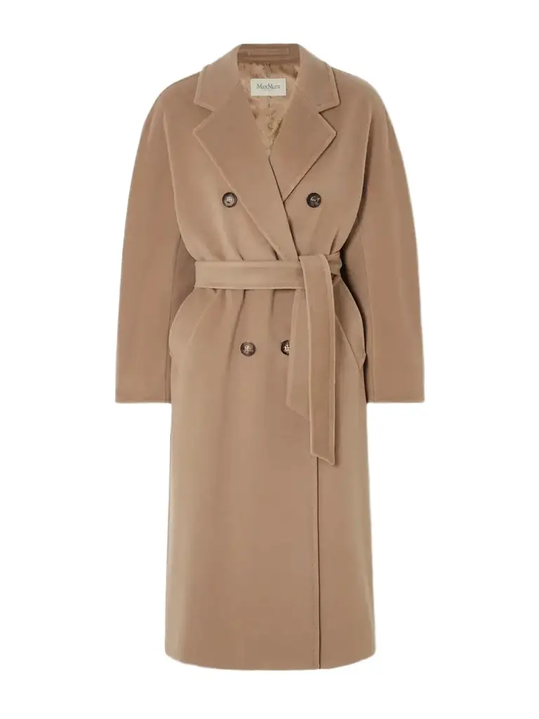 Madame 101801 Icon Double-breasted Wool And Cashmere-blend Coat - Brown