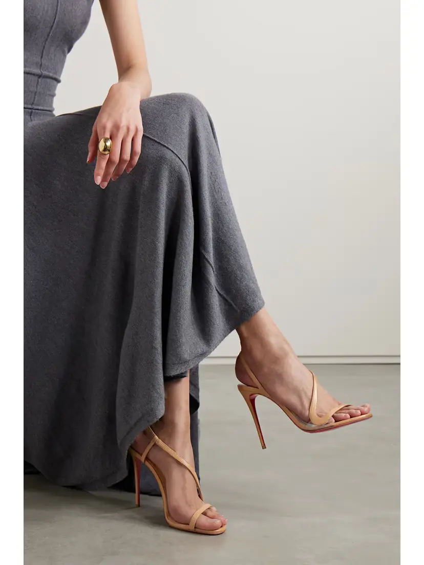 Christian Louboutin Rosalie 100 Pvc-trimmed Leather Sandals | Thumbnail 2