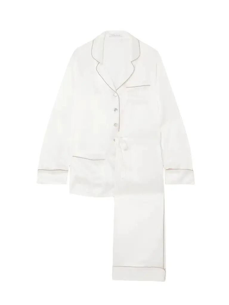 Olivia von Halle Coco Silk-satin Pajama Set | Image 1 Olivia von Halle Coco Silk-satin Pajama Set | Image 1