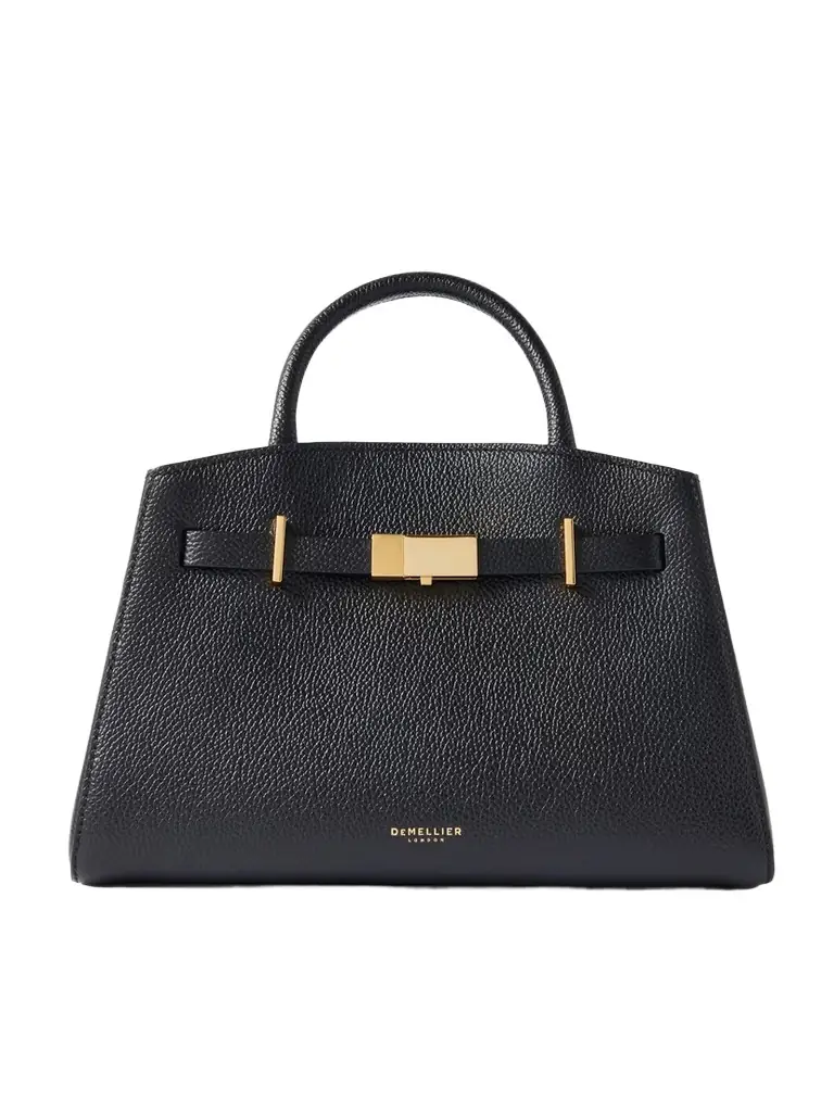 The Hudson Small Textured-leather Top-handle Bag