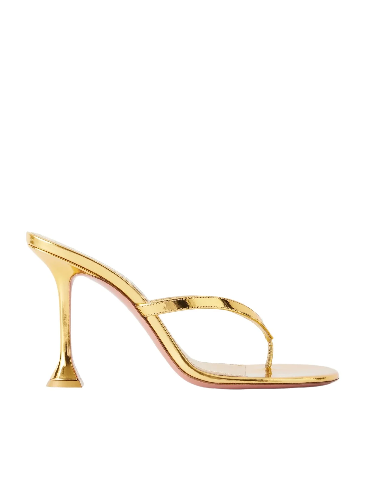 Juliette 95 Metallic Leather Thong Sandals