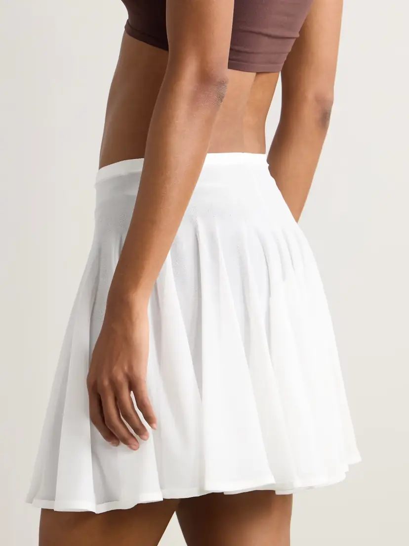 Alaïa Pleated Jersey Mini Skirt | Thumbnail 3