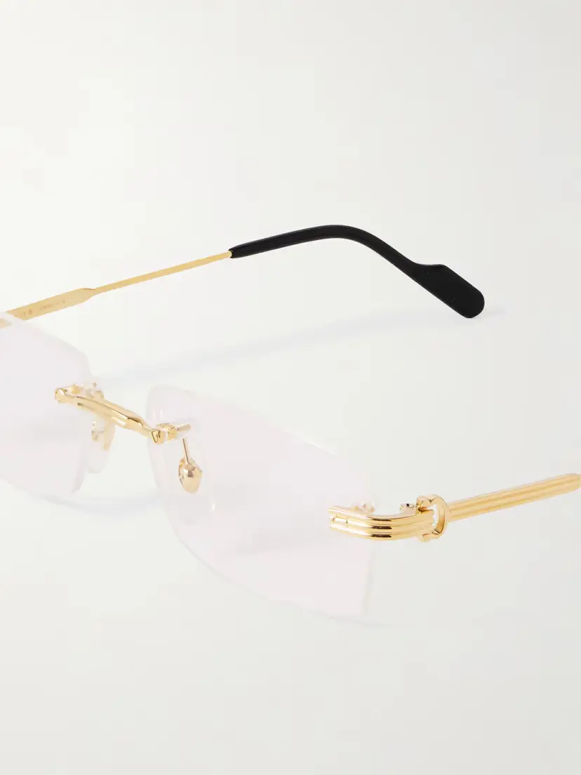 Cartier Eyewear Première De Cartier Rimless Rectangle-frame Gold-tone Optical Glasses | Thumbnail 4